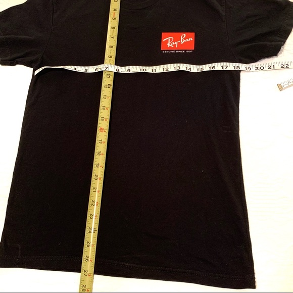 Ray-Ban Never Hide Black T shirt Size S - Picture 6 of 6